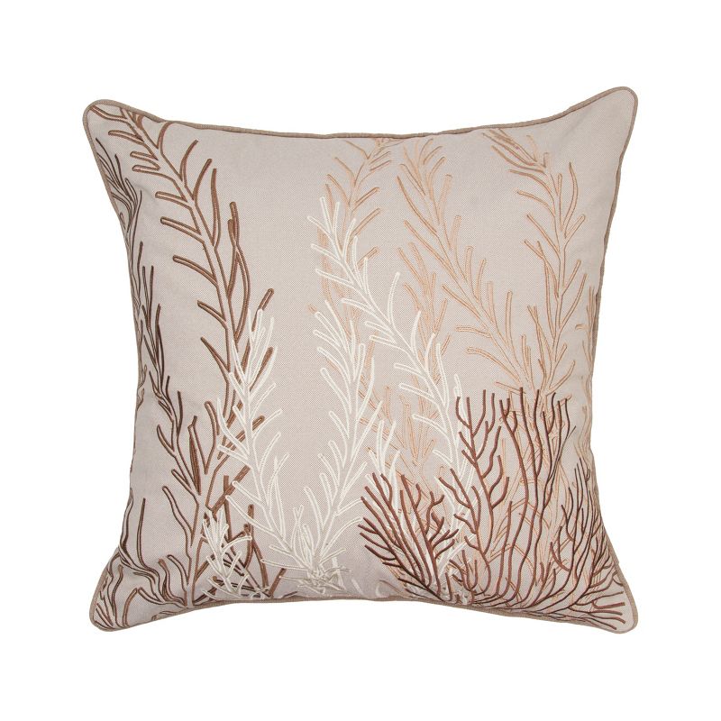 RightSide Designs Coral Pattern Pillow-Neutral, 1 of 4