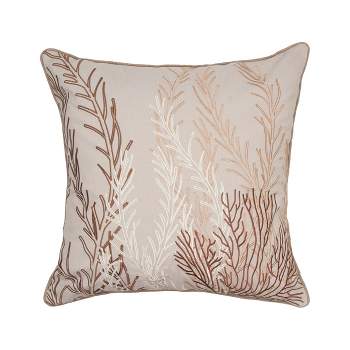 RightSide Designs Coral Pattern Pillow-Neutral