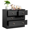 Resenkos 5 Drawer Dresser with Gold Handle, Nursery Dresser Chest Of Drawers Organizer, - 3 of 4