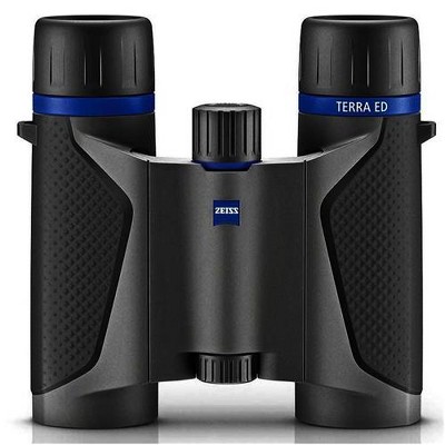 Zeiss 8x25 Terra ED Compact Water Proof Roof Prism Binocular with 6.8 Degree Angle of View, Gray Black