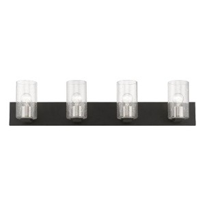 Livex Lighting Zurich 4 - Light Vanity in  Black/Brushed Nickel - 1 of 4
