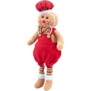 Gingerbread Plush Doll, 17" Boy Cute Shelf Decorations - Fun Kids Toy Elf Buddy, Decorate Your House - 1 of 4