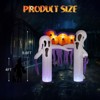 Karl Home 9.8 FT Halloween Inflatables White Ghost Archway Outdoor Decorations - 2 of 4