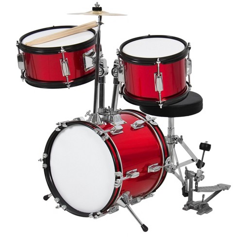 Junior snare drum with sticks and stand