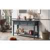 Dexmalle Classic Retro Style Console Table with Three Top Drawers and Open Style Bottom Shelf - 3 of 4