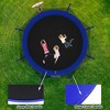 HFYee 8/10/12/14/10*16FT Backyard Trampoline Basketball Kit with Bonus Balls & Safety Enclosure for Ages 8+, Blue - 4 of 4