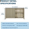 GustoWave 55" Modern Large Recessed Dining Cabinet, 4 Doors and Adjustable Shelves, TV Stand - 2 of 4