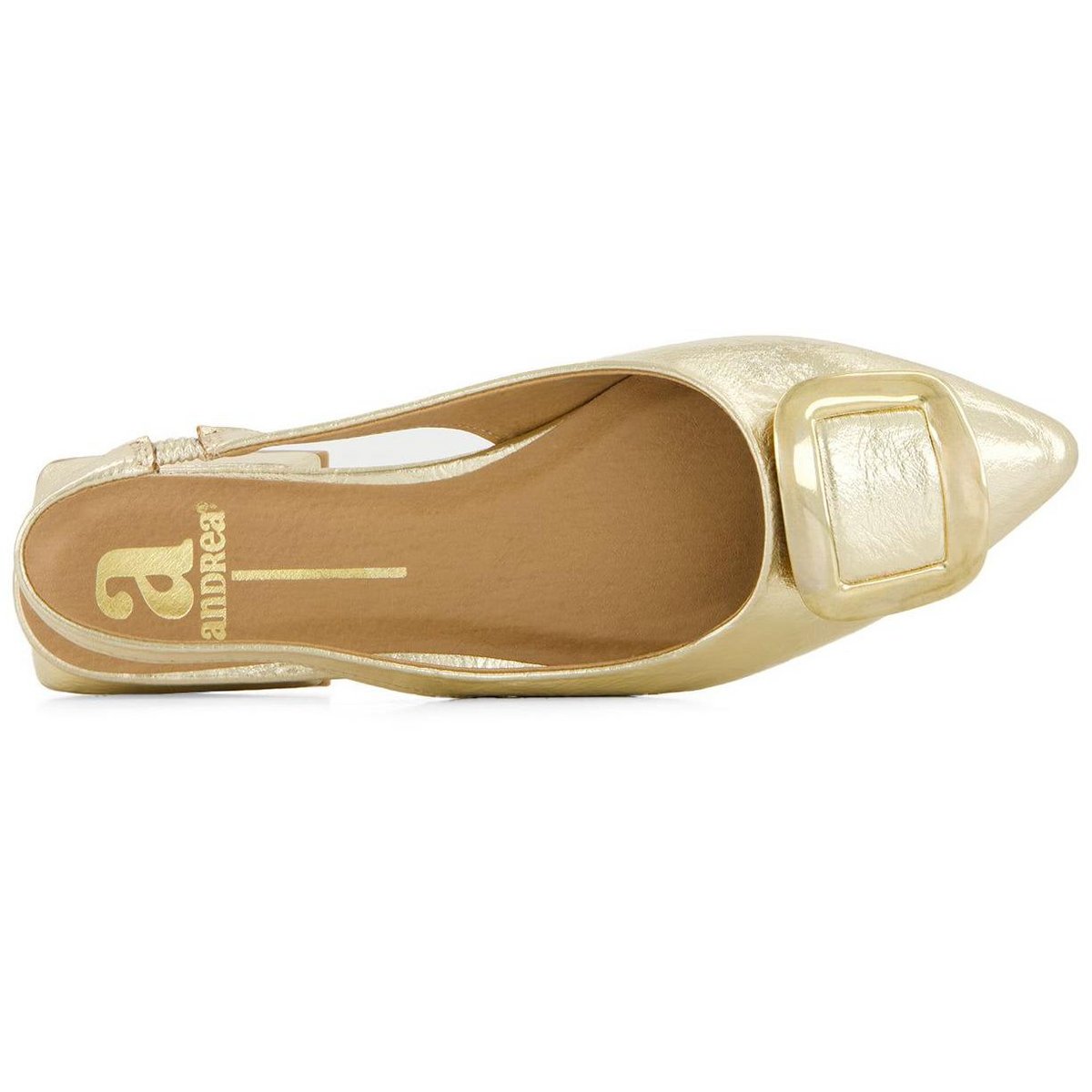 Обувь Andrea Women's Slingback Flats 69888 Gold 7 — фото 5