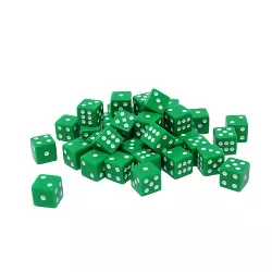 WE Games Green Square Cornered Dice - 100 Pack