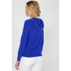 JENNIE LIU Women's 100% Pure Cashmere Long Sleeve Zip Hoodie Cardigan Sweater - 2 of 3