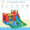 RISOKEYS 6-in-1 Inflatable Bounce House, with Pool, Water Cannon, Climbing Wall, Inflator Included, Jumping Castle Kids Backyard Activity - 3 of 4