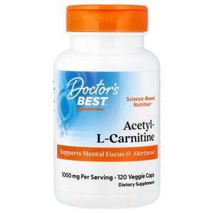 Doctor's Best Acetyl-L-Carnitine, 120 Veggie Caps (500 mg per Cap) - 1 of 4