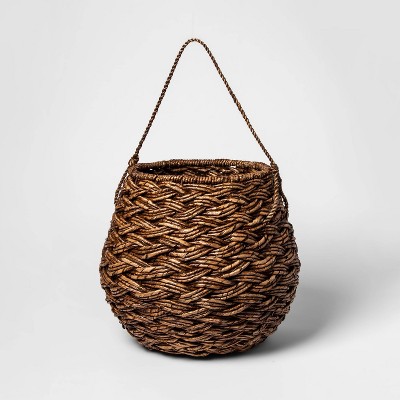 12.75"x14.25" Medium Round Basket Espresso Brown - Threshold™