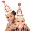 Big Dot of Happiness Hello Rainbow - Cone Happy Birthday Party Hats for Kids and Adults - Set of 8 (Standard Size) - 2 of 4