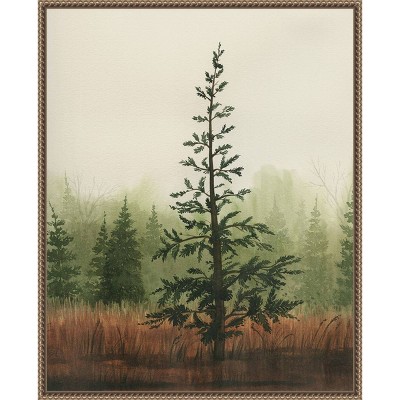 Grace Popp Young Evergreen II Bronze Framed Canvas Print
