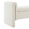 Modern Teddy Bed End Bench with Arms and Storage, Upholstered Large Foot Rest Stool, 52.25in Width - 4 of 4