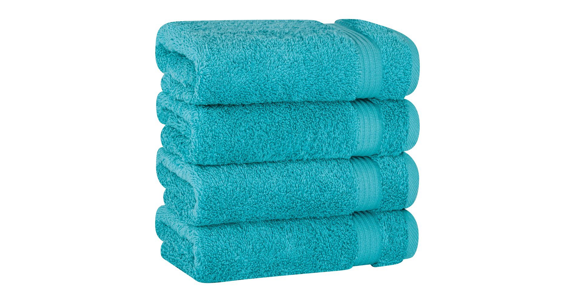 American Soft Linen Turkish Premium Quality 100% Cotton 4 Piece Hand Towel Set, Soft Absorbent Quick Dry Bath Towels for Bathroom