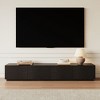 POVISON Modern Black TV Stand with Drawers, Long Media Console, Wood, 78.74" Fully-Assembled - 3 of 4