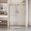 NicBex Shower Door Frameless Single Sliding Shower Doors, 5/16" (8mm) Thick Tempered Glass with Explosion-proof Film for Bathroom - 3 of 4