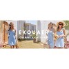 Ekouaer Womens Nightgown Pj Dress for Women Sleeveless U Neck Soft Chemise Sleepwear Cute - 2 of 4
