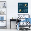 Big Dot of Happiness Twinkle Twinkle Little Star - Kids Room, Nursery & Home Decor - 11 x 11 inches Nursery Wall Art - Set of 4 Prints for baby's room - 3 of 4