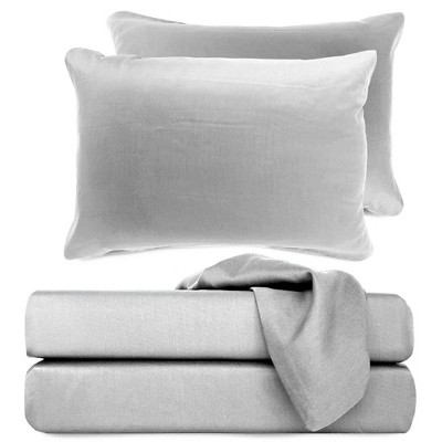 Stone Twin XL Bamboo Cotton Deep Pocket Sheet Set