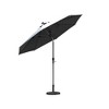 PURPLE LEAF Patio Umbrella Outdoor Table Umbrella Aluminum Frame Market Umbrella Sun Umbrella with 8 Sturdy Ribs - 2 of 4