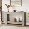 2-Tier Long Console Table Sofa Table, Farmhouse Entryway Accent Table Behind Couch for Entrance, Hallway, Living Room - 3 of 4