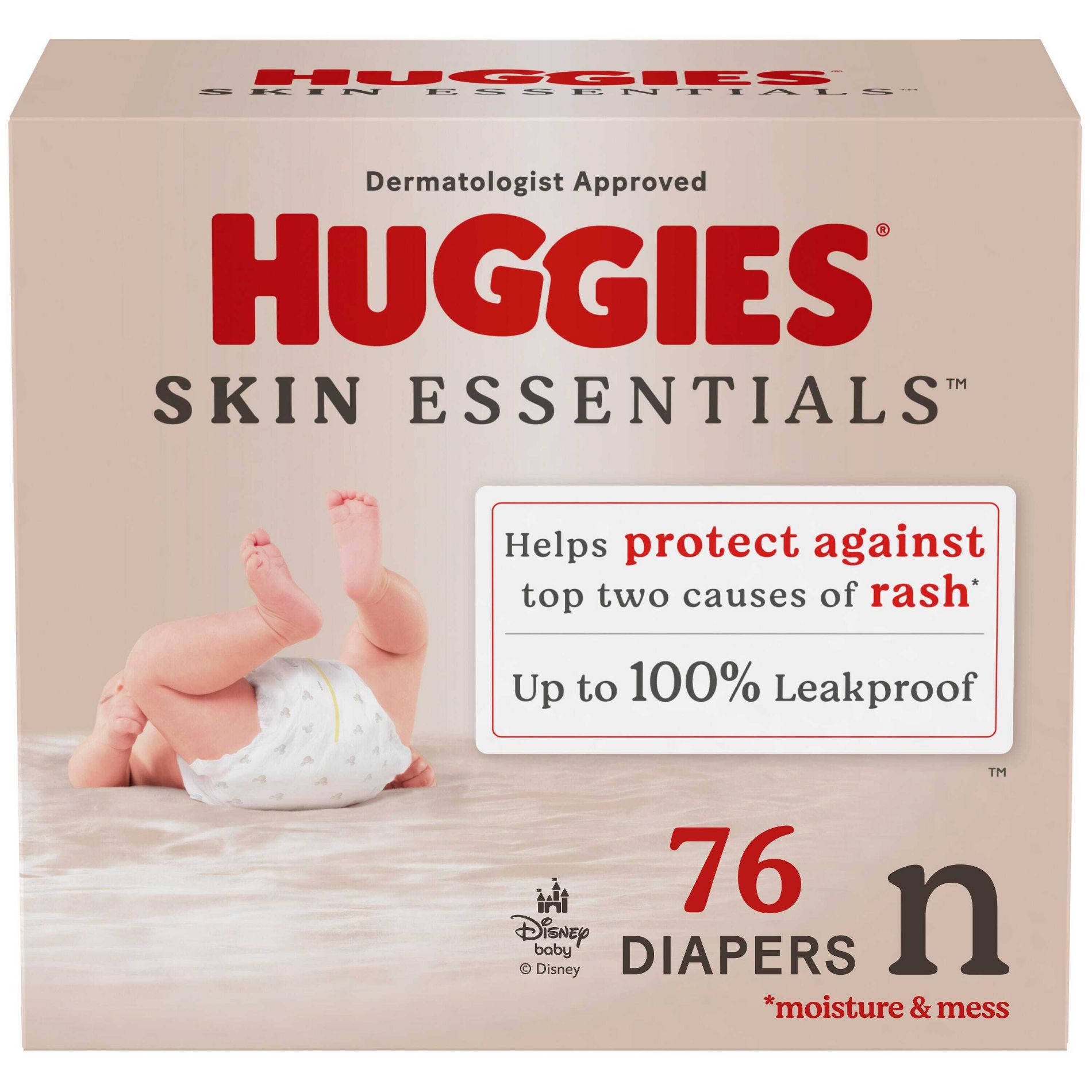 Huggies Skin Essentials Luxury Diapers  - Newborn - 76ct