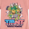 Girls' - Teenage Mutant Ninja Turtles - Turtle Power Americana Fitted Short Sleeve Graphic T-Shirt - 2 of 4
