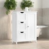 Compact Bathroom Floor Storage Cabinet with Adjustable Shelf - Efficient and Elegant Storage Solution - 3 of 4