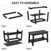 Coffee Table, 31.5" Modern Farmhouse Coffee Table with Storage Shelf, Compact Two-Tier Living Room Table, Easy Assembly MDF & PB Board Design - 4 of 4