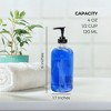Cornucopia Brands 4oz Clear Glass Pump Bottles 4pk; Refillable Glass Containers w/Black Plastic Soap/Lotion Pump Dispensers - 3 of 4