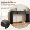 55“W Console Table, Entryway Table, Foyer Table, Accent Table with 2 Drawers and Adjustable Foot Pads, Rounded Silhouette-ModernLuxe - 4 of 4