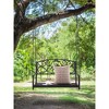 53"Outdoor 2-Person Metal Porch Swing Chair with Chains - 4 of 4
