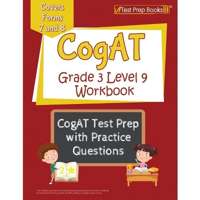 CogAT Grade 3 Level 9 Workbook - by  Joshua Rueda (Paperback)