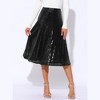 INSPIRE CHIC Women's Sequin Sparkly High Waist Glitter Cocktail Party Midi Skirt - 3 of 4