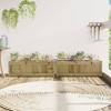 vidaXL Garden Planters 2 pcs Impregnated Wood Pine - 3 of 4