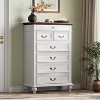 Jojoka Farmhouse 7 Drawer Tall Dresser with Jewelry Organizer, Wooden Vertical Chest for Bedroom, Entryway, Living Room - 3 of 4