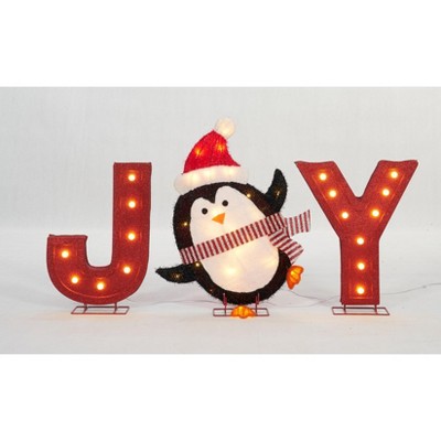 Everstar 18 1/2" UL LED Joy Sign Sculpture, Red