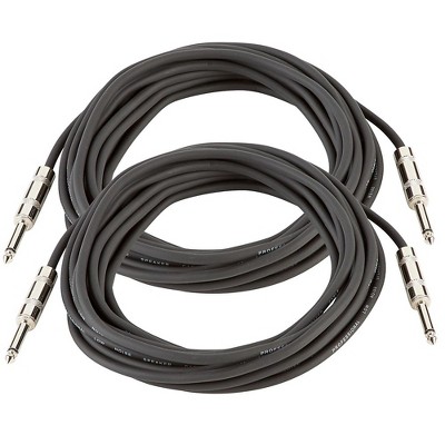 Musician's Gear 16 Gauge Speaker Cable Black 25 Feet 2-Pack