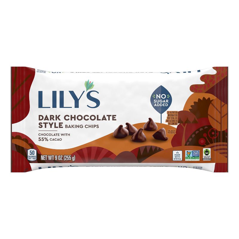 Lily's Dark Chocolate Baking Chips - 9oz, 1 of 8