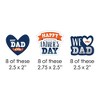 Big Dot of Happiness Happy Father's Day - Paper Straw Decor - We Love Dad Party Striped Decorative Straws - Set of 24 - 2 of 4