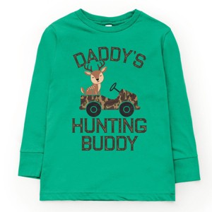 The Juniper Shop Daddy's Hunting Buddy Youth Long Sleeve Tee - 1 of 4