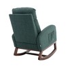 Racxily Rocking Chair, Modern Glider Chair, Recliner Armchair w/ Wood Legs and Side Pocket, Nursery Rocking Accent Chair with High Back - 4 of 4