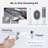 Sweetcrispy 5-in-1 Dog/Cat Grooming Kit: 2.5L Pet Hair Vacuum & Electric Clippers - 2 of 4