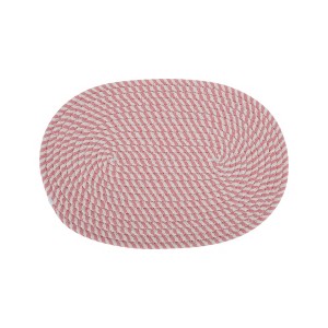 Unique Bargains Trivet Oval Rope Coaster Cotton Non-Woven Fabric 12.6"x8.66"x0.31" - 1 of 3