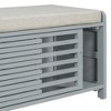 NicBex Shoe Rack Bench Shoe Storage Organizer Distressed Shutter with Acacia Veneer for for Entryway Bedroom - 3 of 4