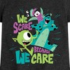 Girls' - Disney - We Scare Because We Care Fitted Short Sleeve Graphic T-Shirt - 2 of 4
