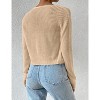 Cardigan Sweaters Open Front Long Sleeve Cardigans Lightweight Fall Bolero Shrugs - 3 of 3